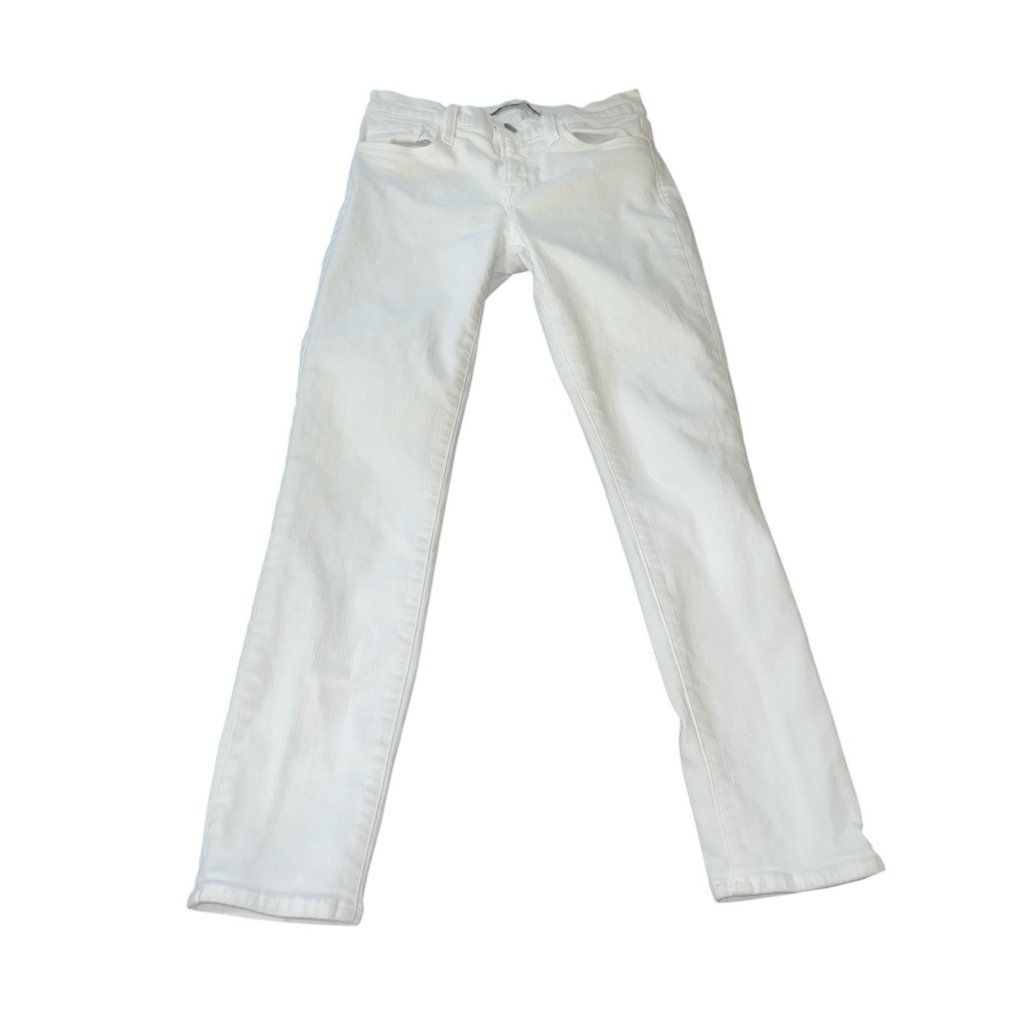 J Brand Womens Size 25 Waist White Blanc Capri Denim Skinny Jeans Pants